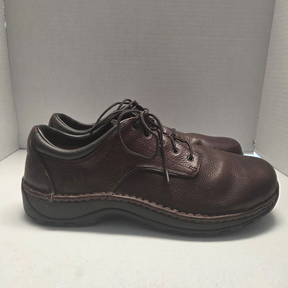 Red Wing Work Shoes Mens Dark Brown Safety Toe 6704 Oxfords Leather Size 11.5 E2